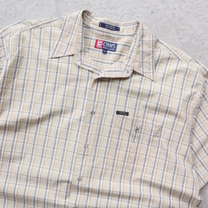 Chaps Ralph Lauren Plaid Snap-Button Shirt - 90s (XXL)