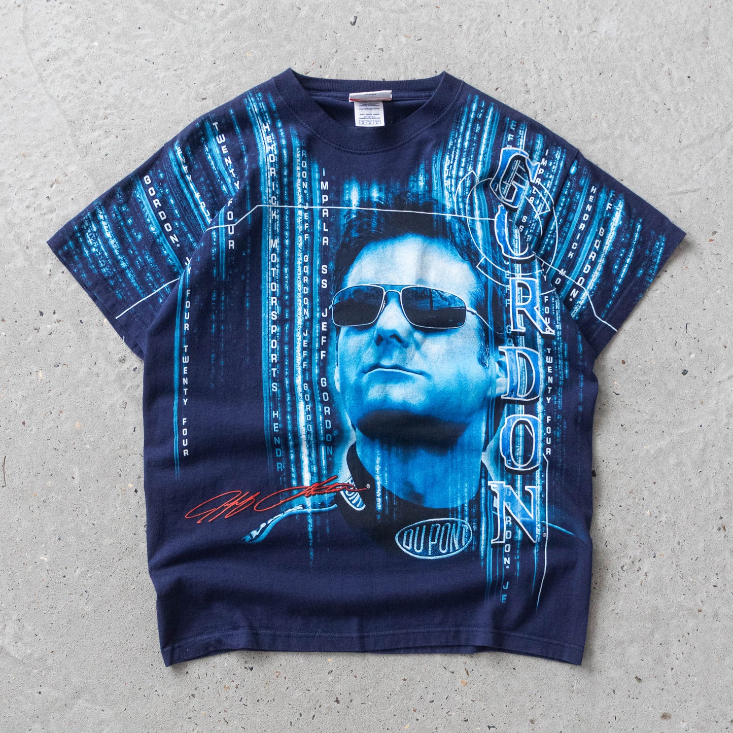 Vintage 2000s Jeff Gordon NASCAR AOP Tee - M