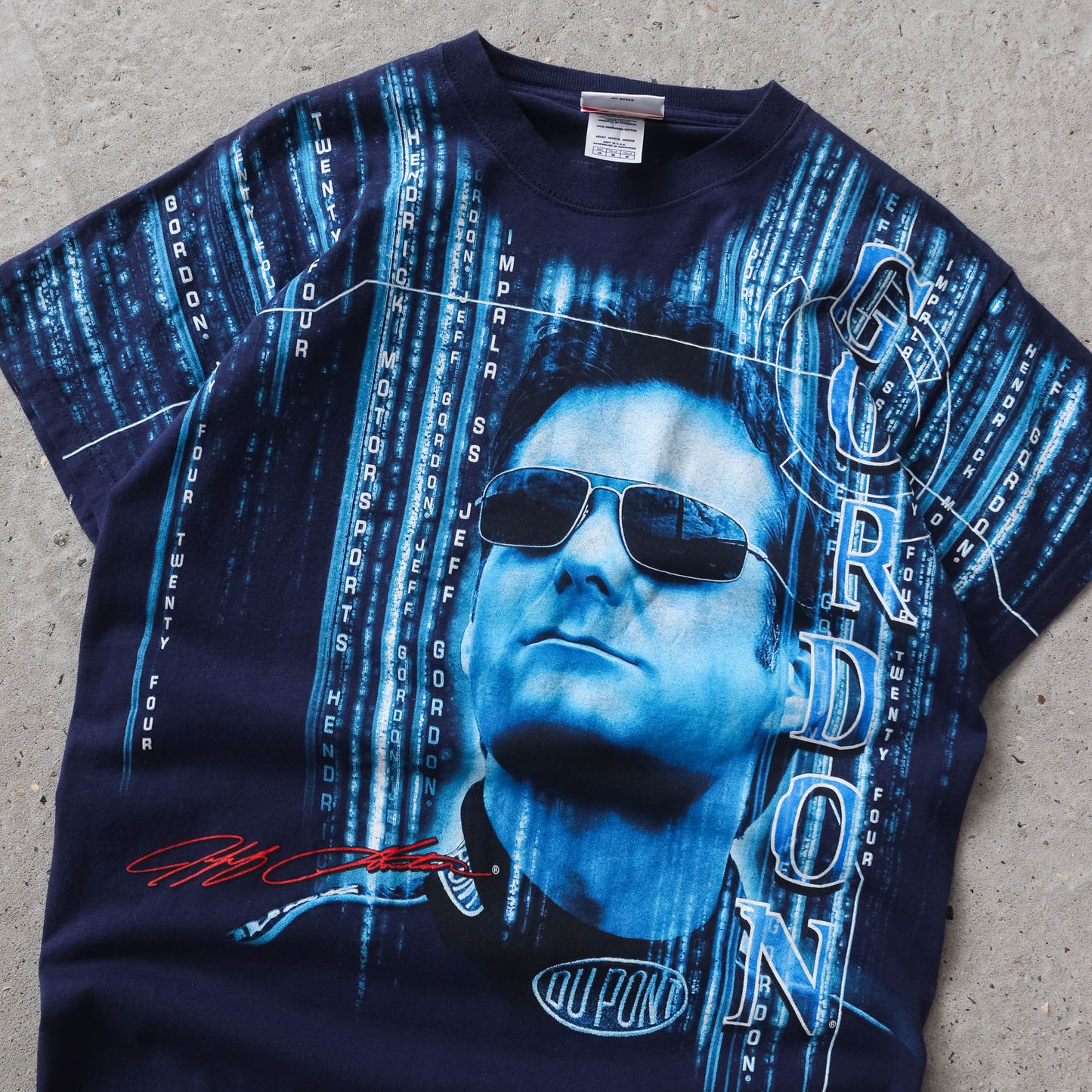 Vintage 2000s Jeff Gordon NASCAR AOP Tee - M