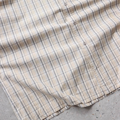 Chaps Ralph Lauren Plaid Snap-Button Shirt - 90s (XXL)