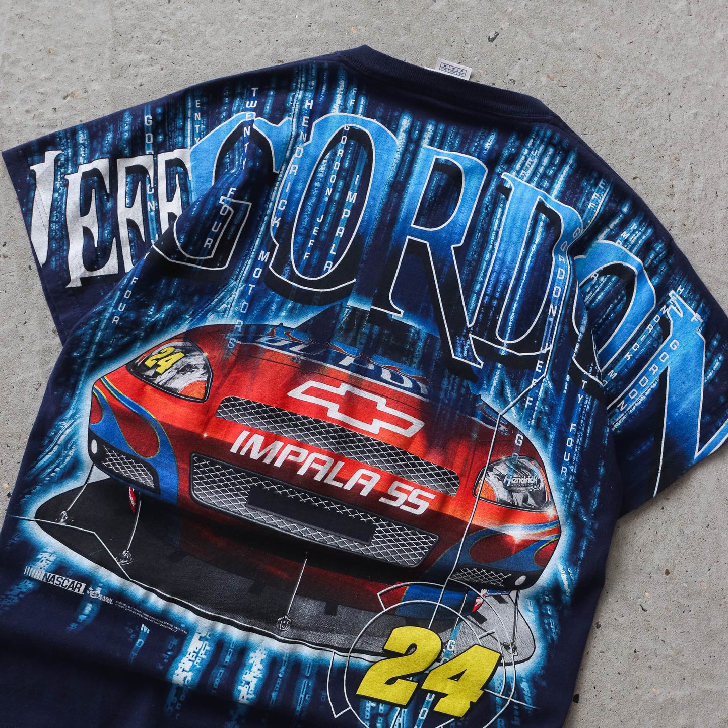 Vintage 2000s Jeff Gordon NASCAR AOP Tee - M
