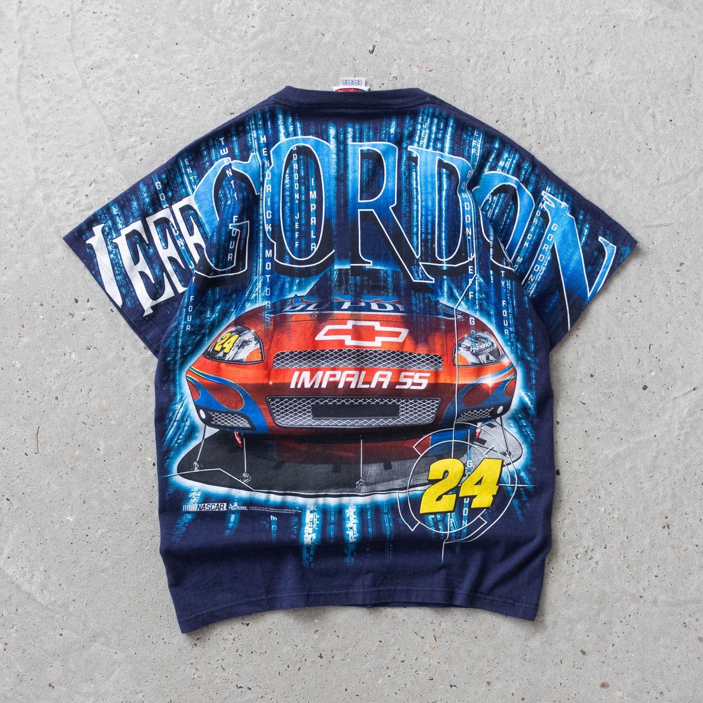 Vintage 2000s Jeff Gordon NASCAR AOP Tee - M