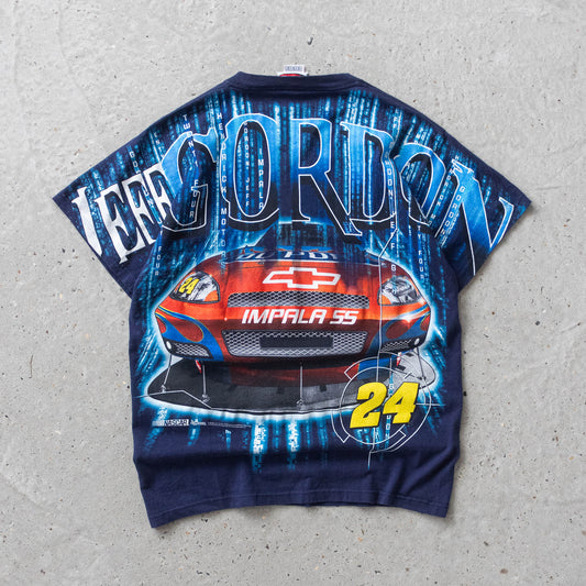 Vintage 2000s Jeff Gordon NASCAR AOP Tee - M