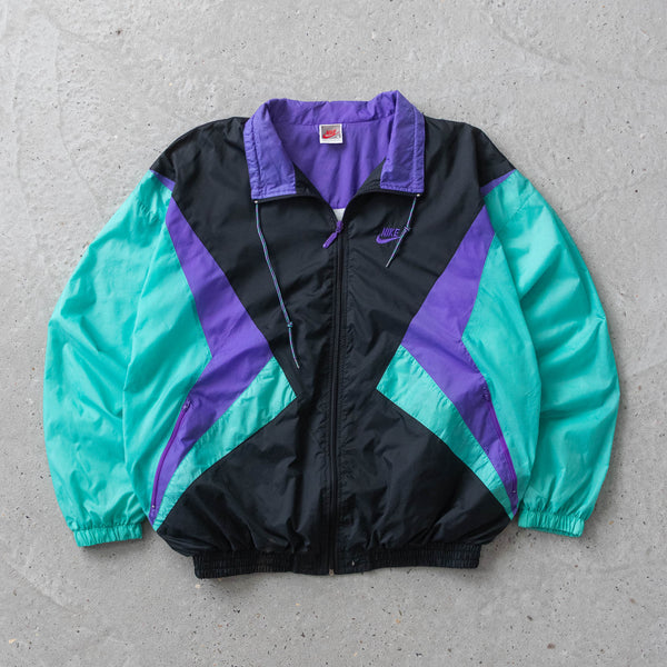 Vintage 90s Nike Colour Block Windbreaker Jacket - XL