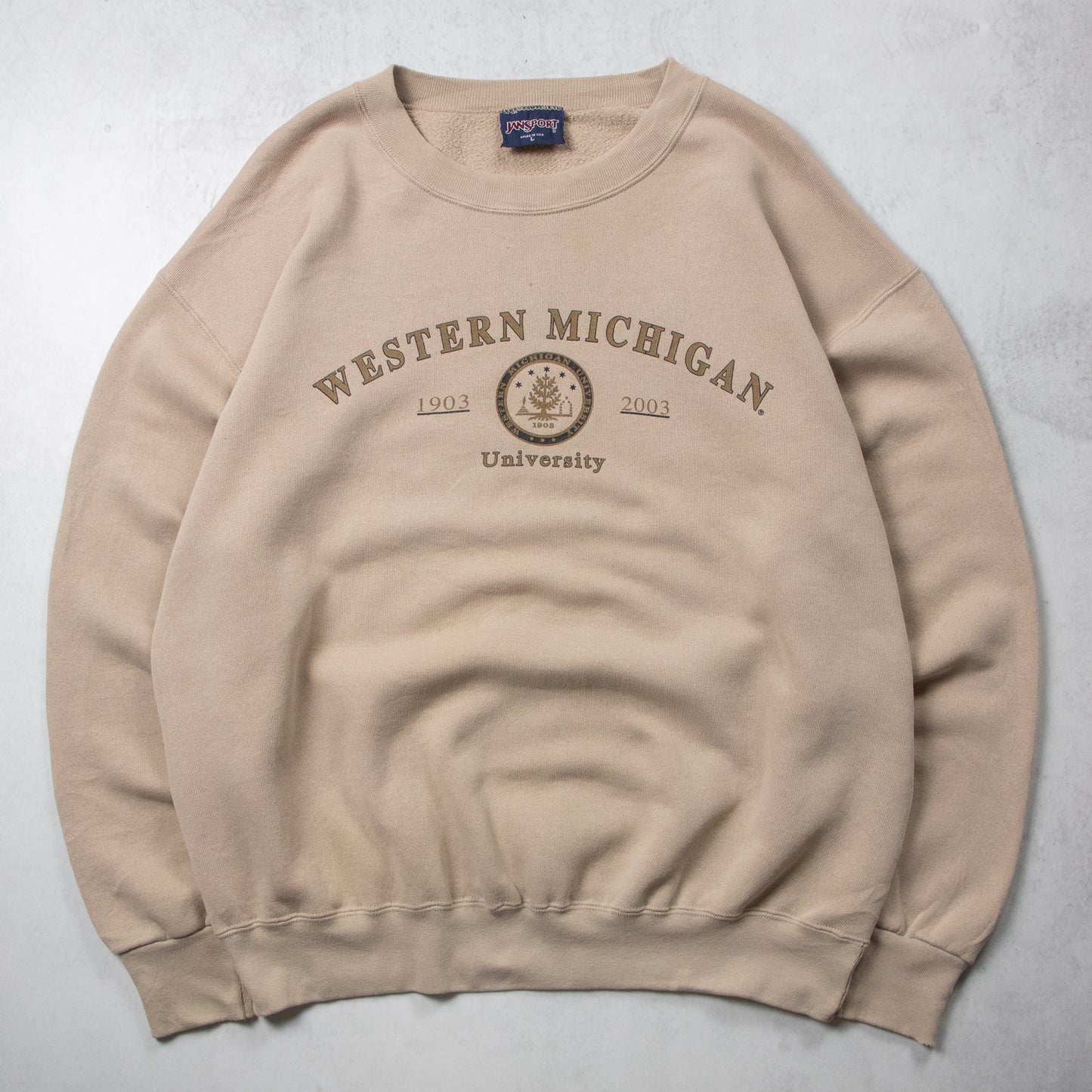 Vintage Western Michigan University NCAA Crewneck - L