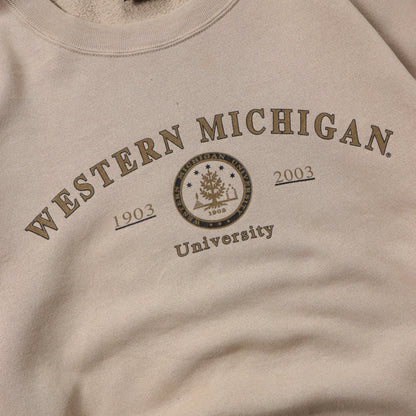 Vintage Western Michigan University NCAA Crewneck - L
