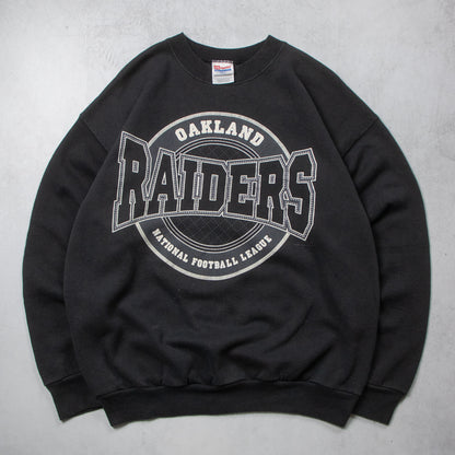 Vintage 90s Oakland Raiders NFL Crewneck - L