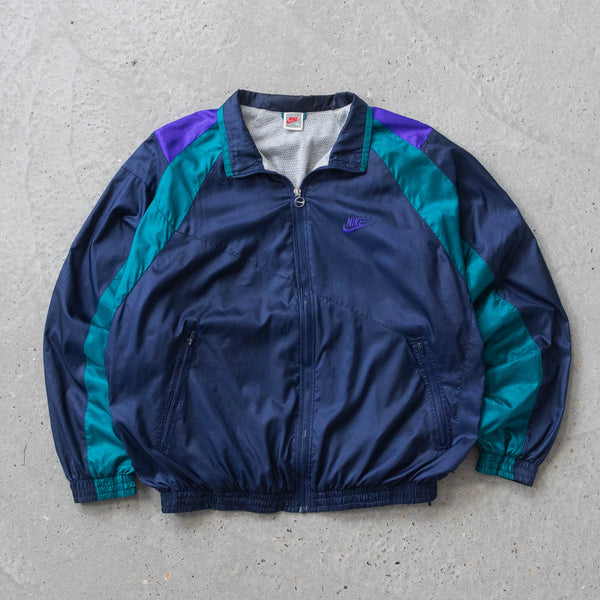 Vintage 90s Nike Colour Block Windbreaker Jacket - XL