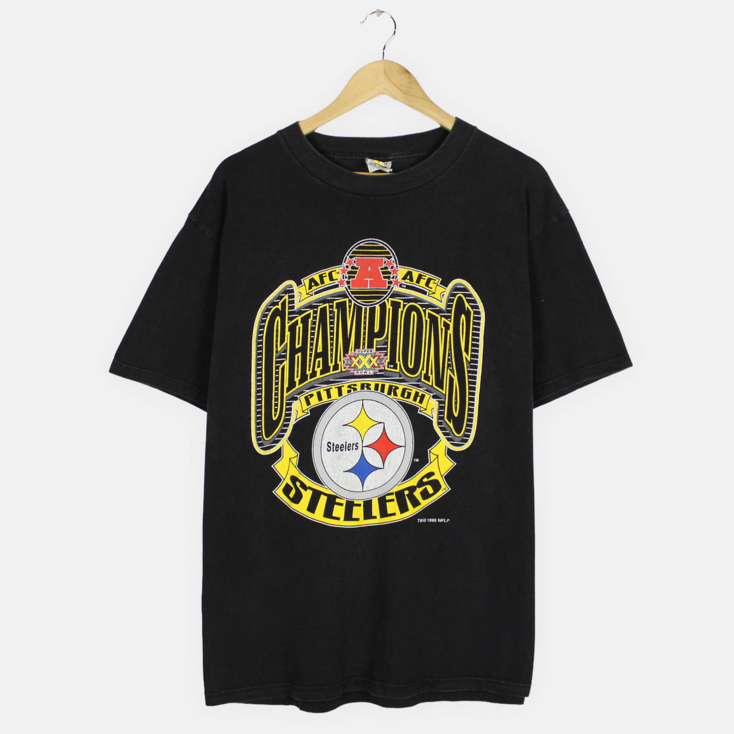 Vintage 1995 Pittsburgh Steelers NFL Tee - L