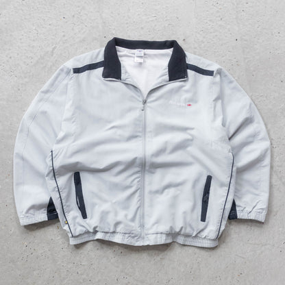 Reebok Embroidered Spellout Windbreaker Jacket - 90s (M)