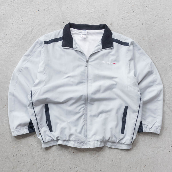 Reebok Embroidered Spellout Windbreaker Jacket - 90s (M)
