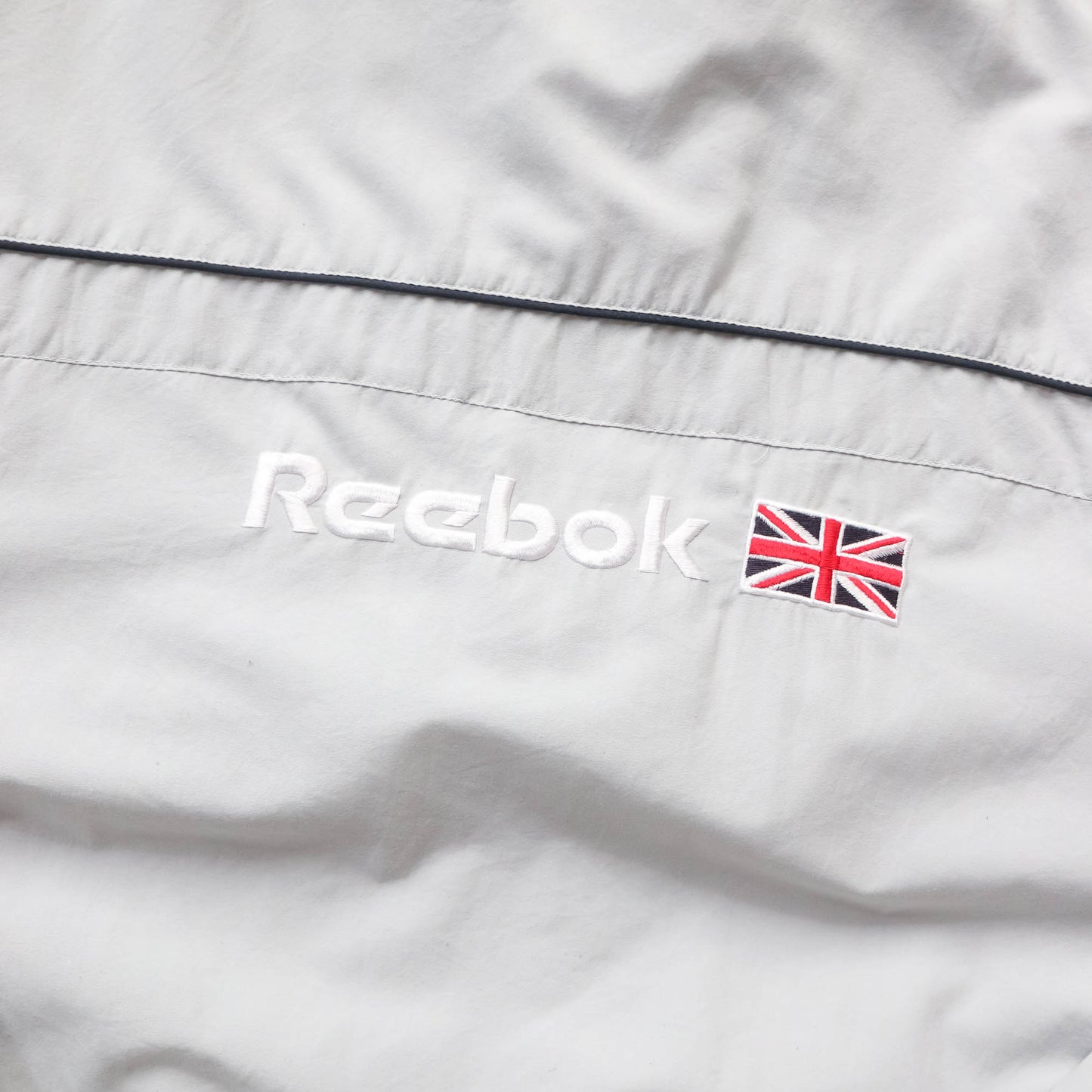Reebok Embroidered Spellout Windbreaker Jacket - 90s (M)