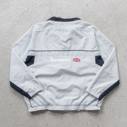 Reebok Embroidered Spellout Windbreaker Jacket - 90s (M)