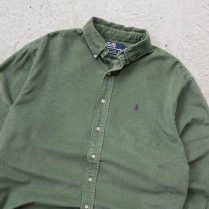 Polo Ralph Lauren Corduroy Button Up Shirt - 90s (L)