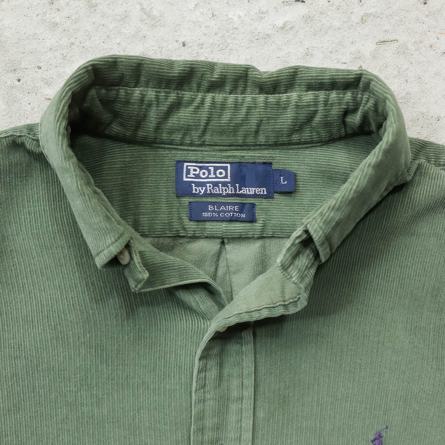 Polo Ralph Lauren Corduroy Button Up Shirt - 90s (L)