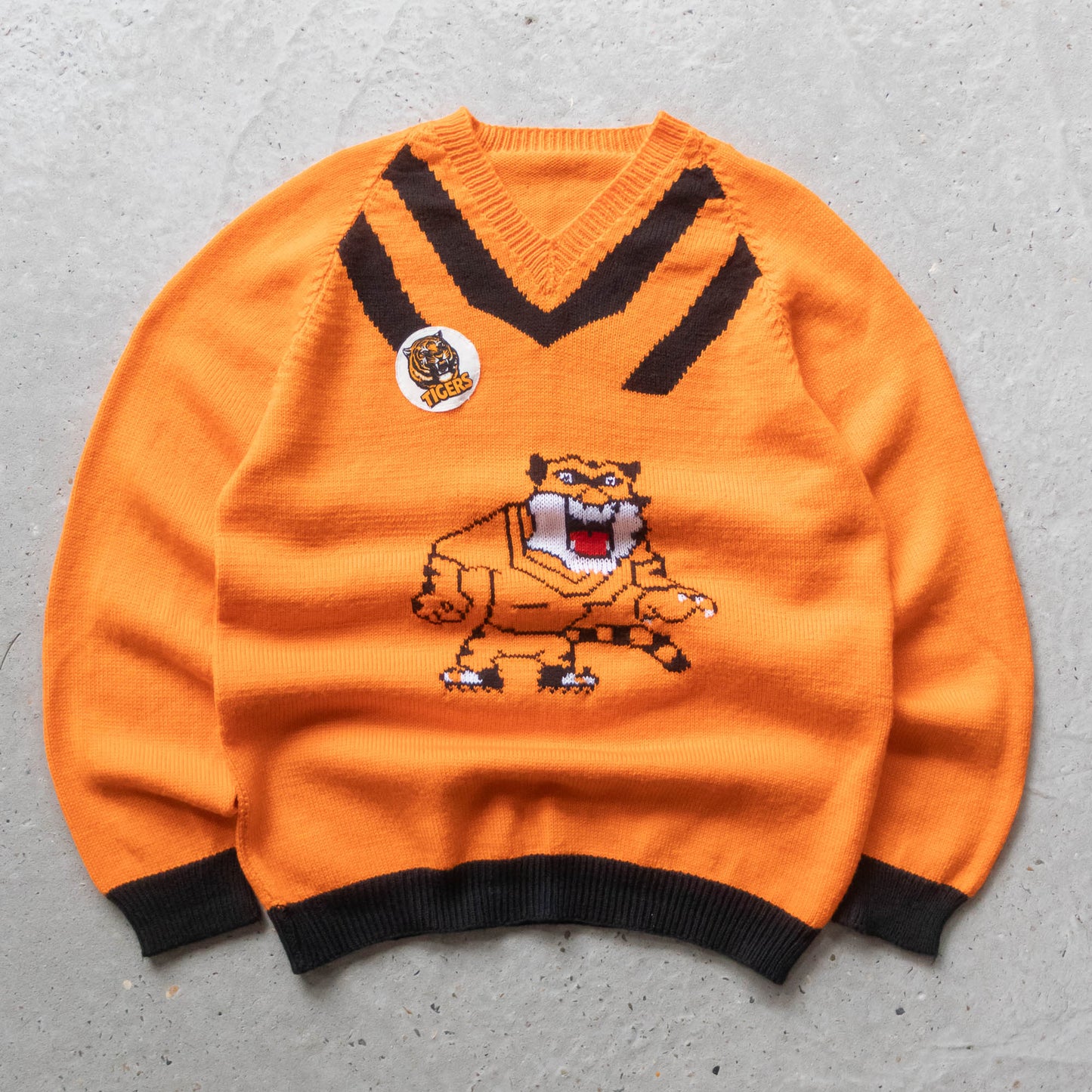 Balmain Tigers Handmade Knit Sweater - 80s? (L)
