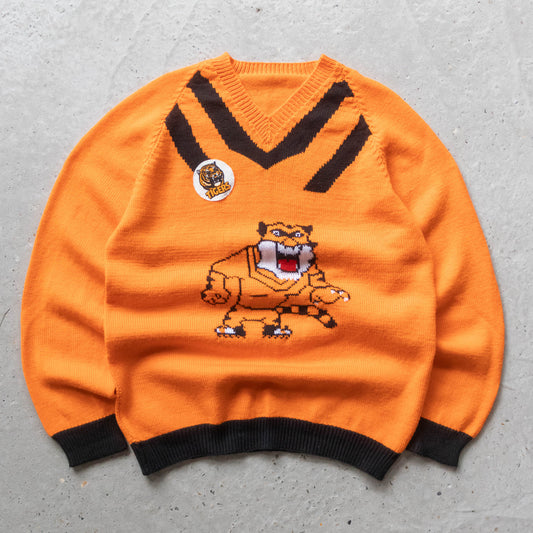 Balmain Tigers Handmade Knit Sweater - 80s? (L)