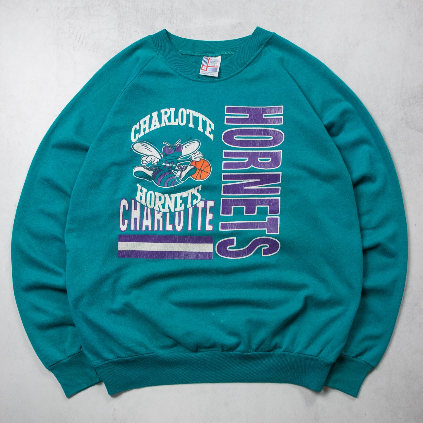 Vintage 90s Charlotte Hornets NBA Crewneck - S