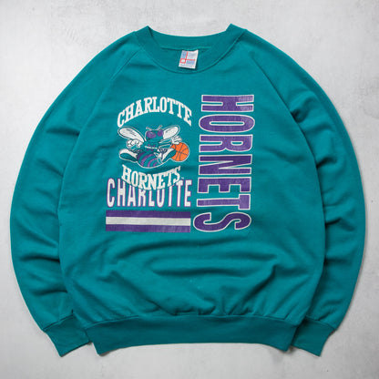 Vintage 90s Charlotte Hornets NBA Crewneck - S