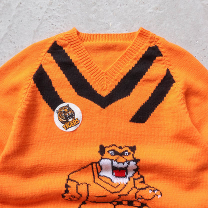 Balmain Tigers Handmade Knit Sweater - 80s? (L)