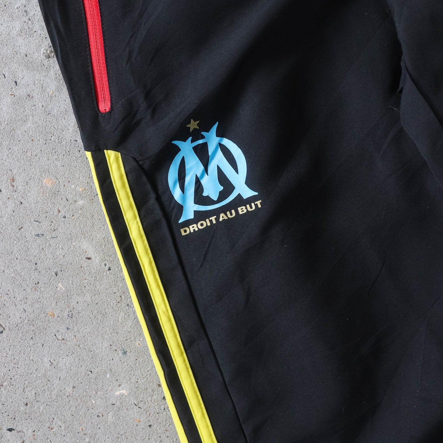 Vintage Adidas Olympique de Marseille Football Track Pants - L