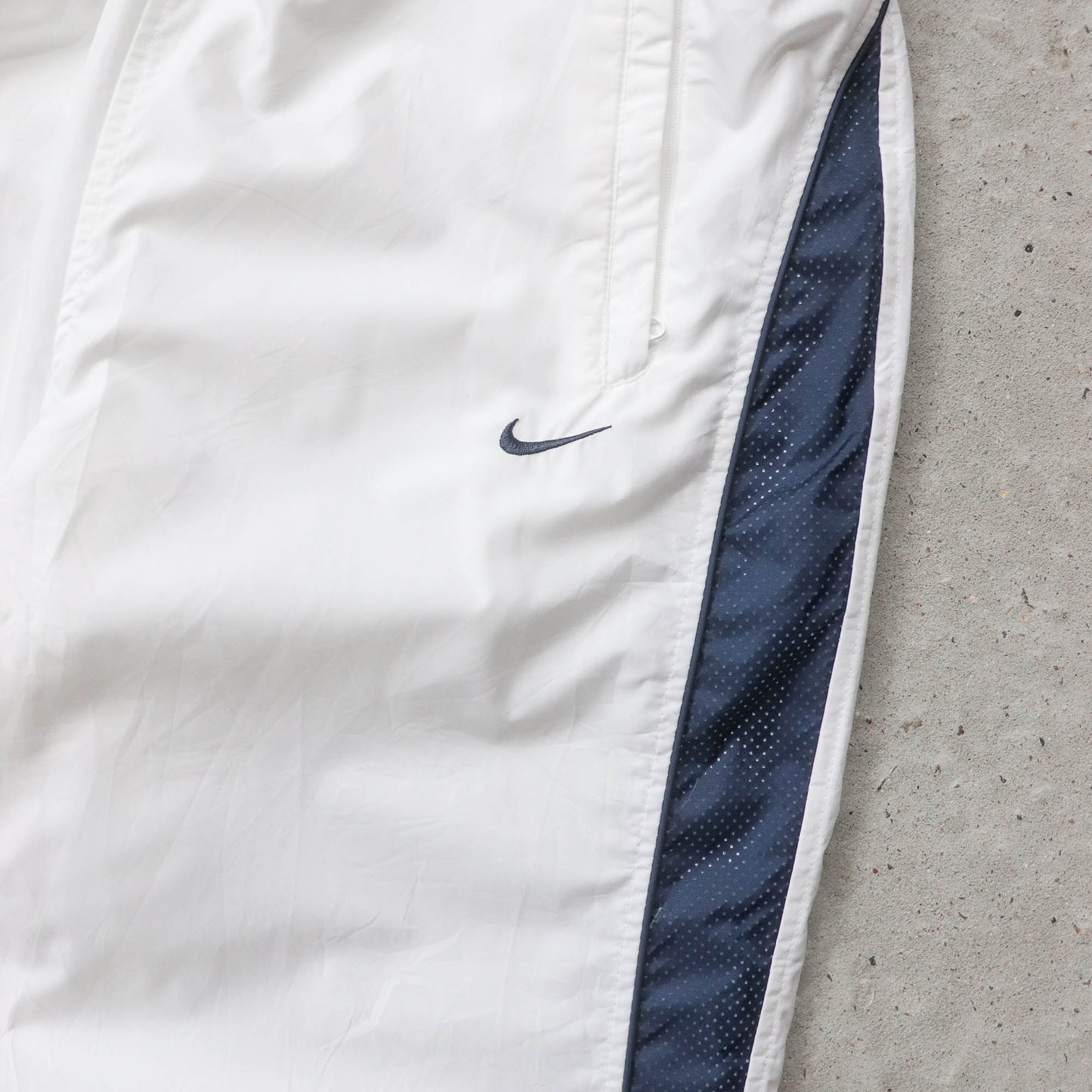 Nike Swoosh Mesh Panelled Track Pants - 2000s (L)