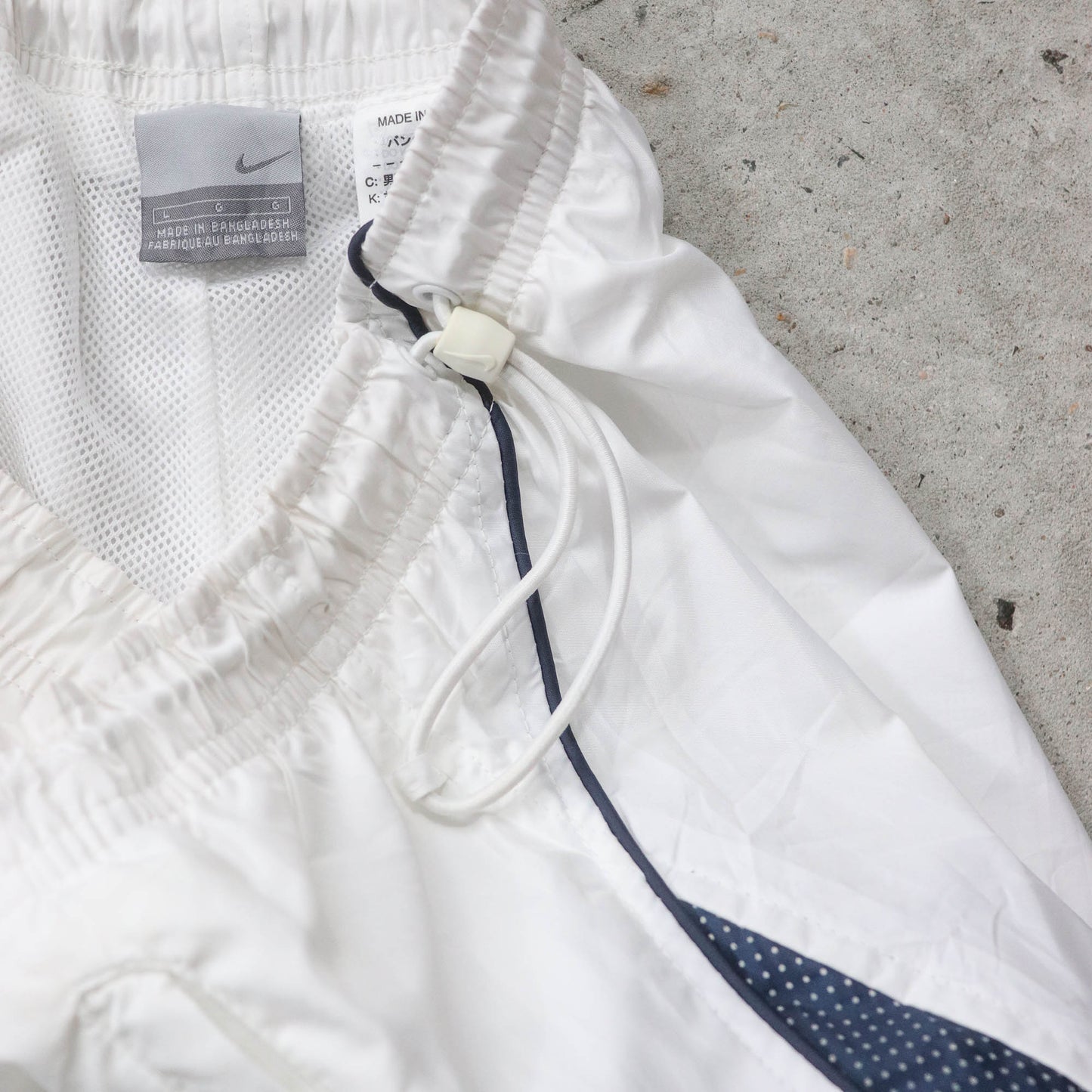 Nike Swoosh Mesh Panelled Track Pants - 2000s (L)