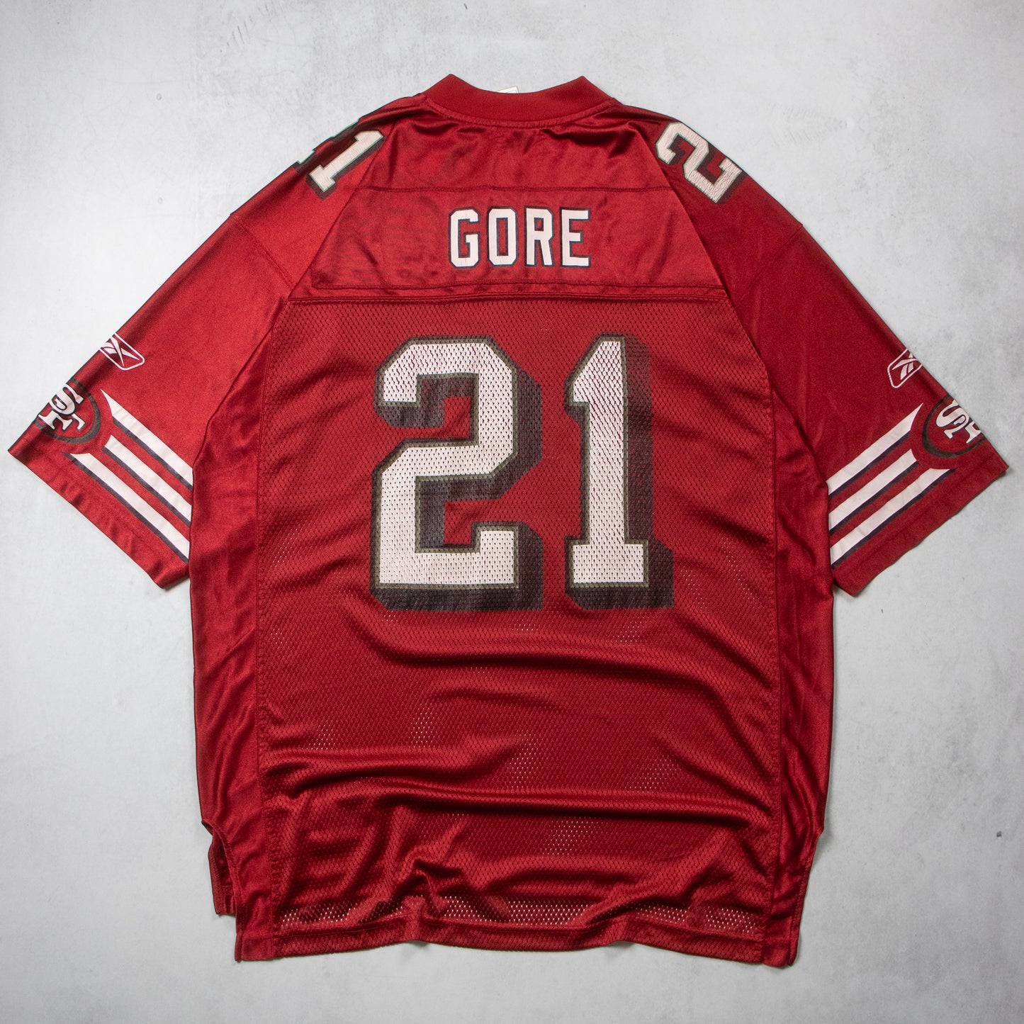 Vintage San Francisco 49ers #21 Frank Gore Reebok NFL Jersey - L