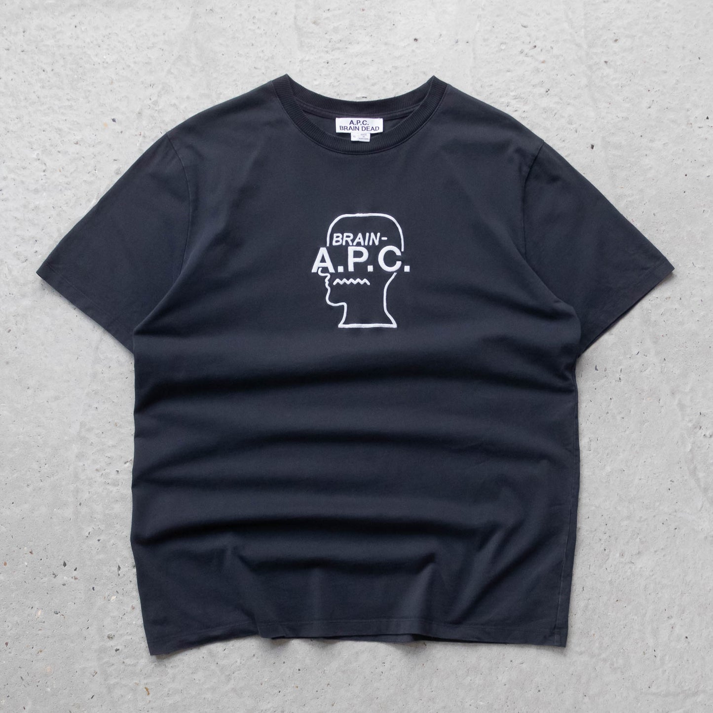 APC x Brain Dead Embroidered Logo Tee - (XL)