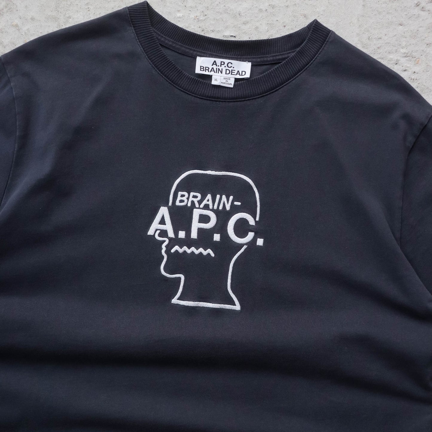 APC x Brain Dead Embroidered Logo Tee - (XL)
