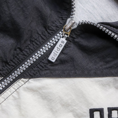Adidas 3-Stripe Spellout Windbreaker Jacket - 90s (L)