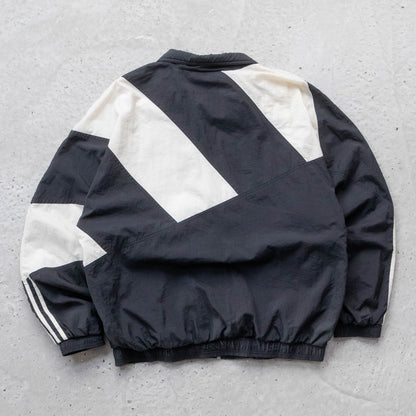 Adidas 3-Stripe Spellout Windbreaker Jacket - 90s (L)