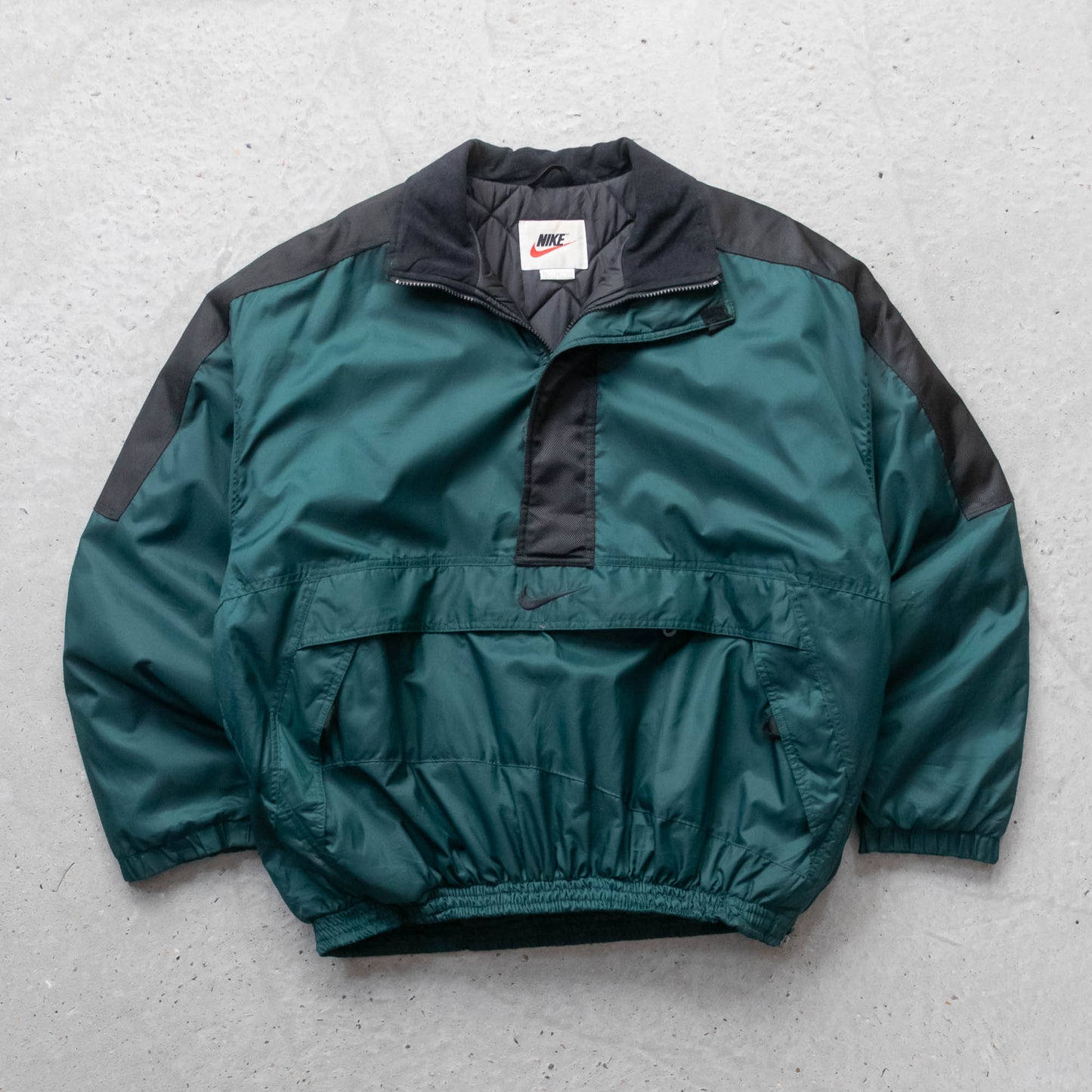 Nike Big Swoosh 1/4 Zip Puffer Jacket - 90s (XL)