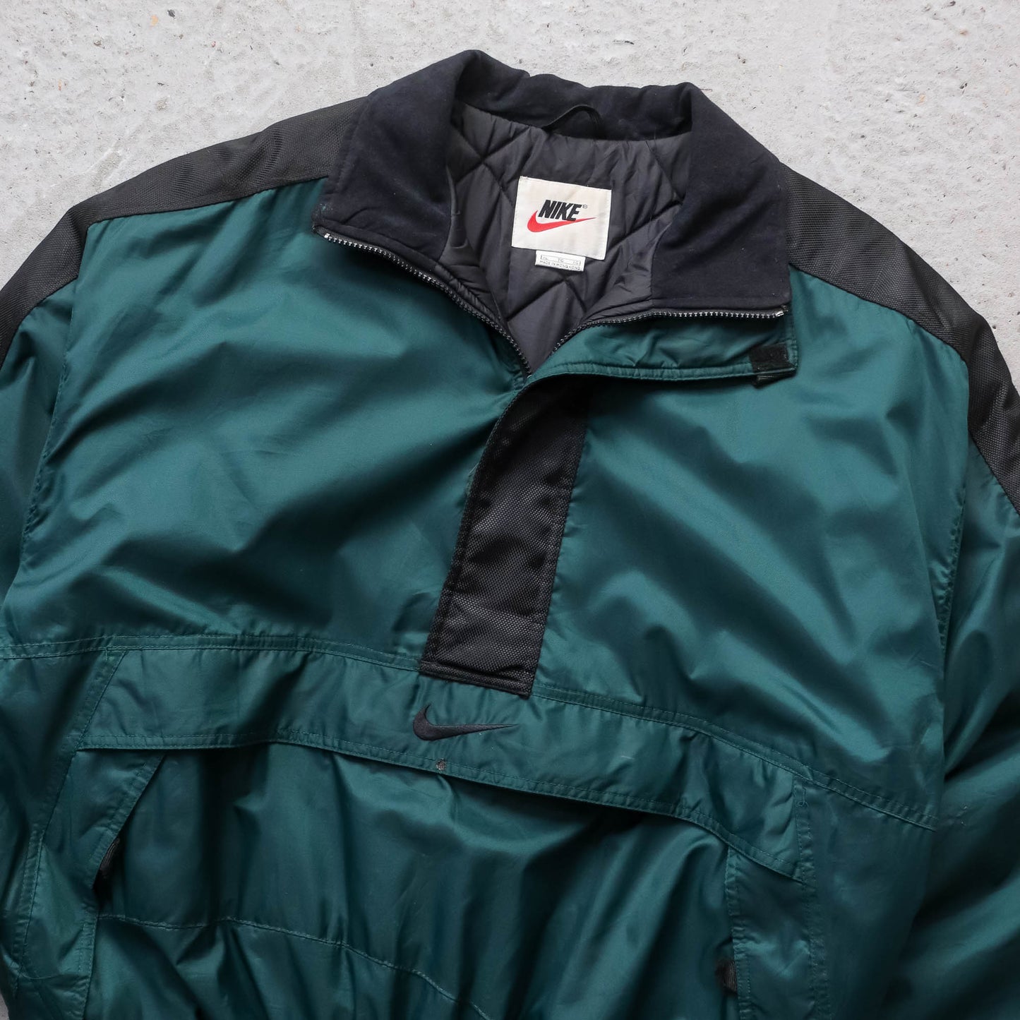 Nike Big Swoosh 1/4 Zip Puffer Jacket - 90s (XL)