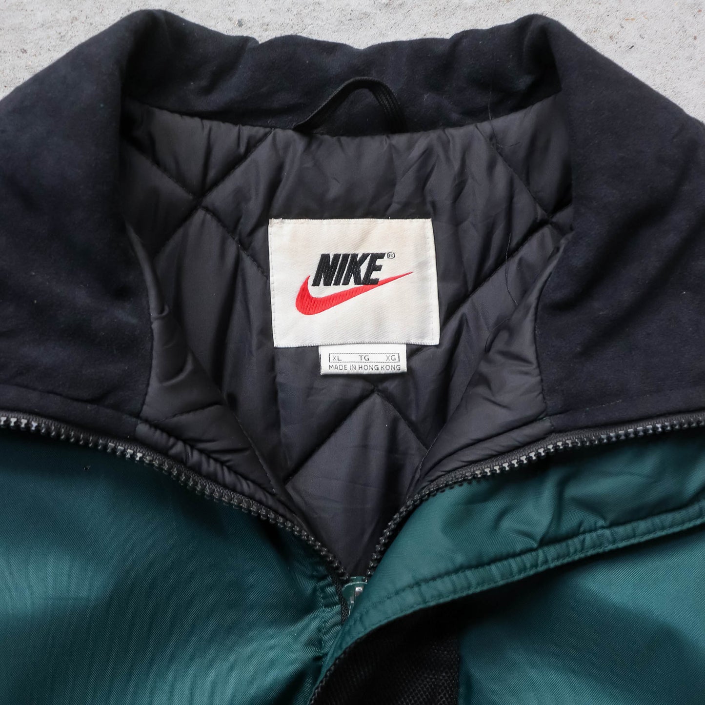Nike Big Swoosh 1/4 Zip Puffer Jacket - 90s (XL)