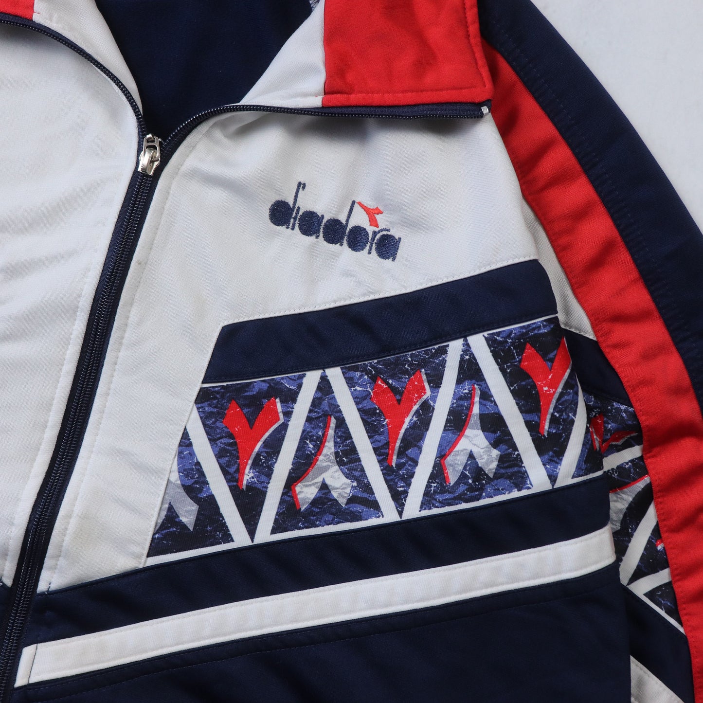 Vintage 90s Diadora Logo Track Jacket - XL
