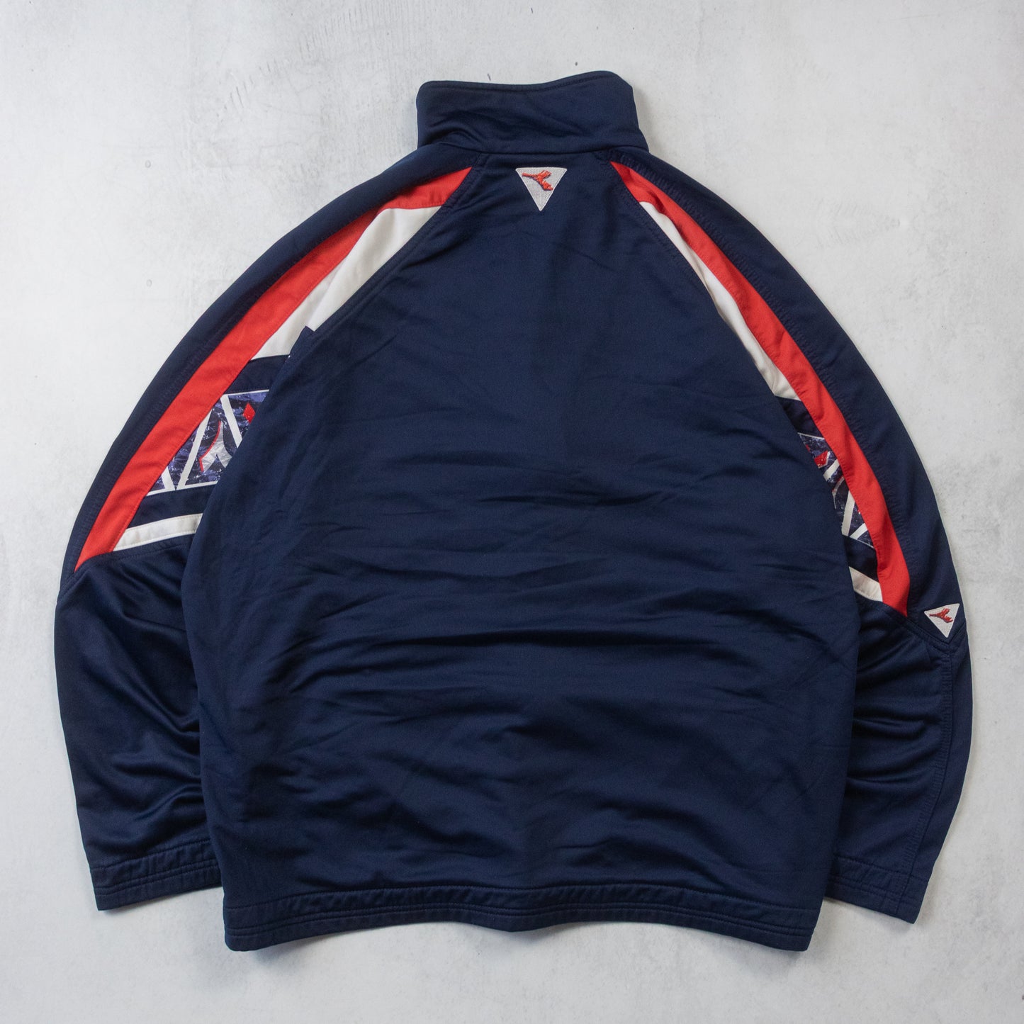 Vintage 90s Diadora Logo Track Jacket - XL
