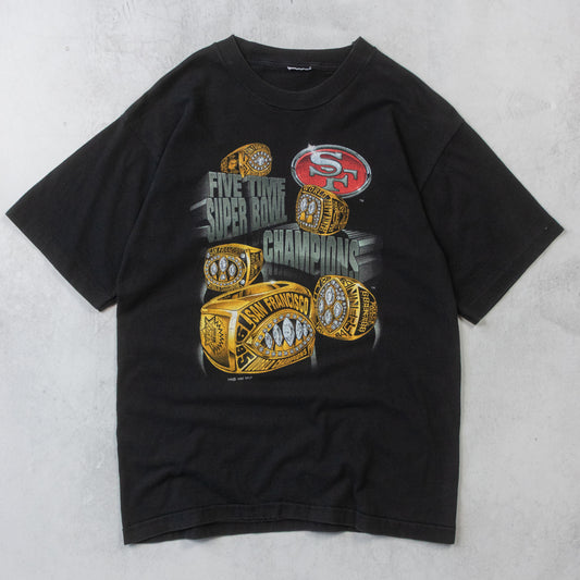 Vintage San Francisco 49ers 1995 Super Bowl Champions Tee - M