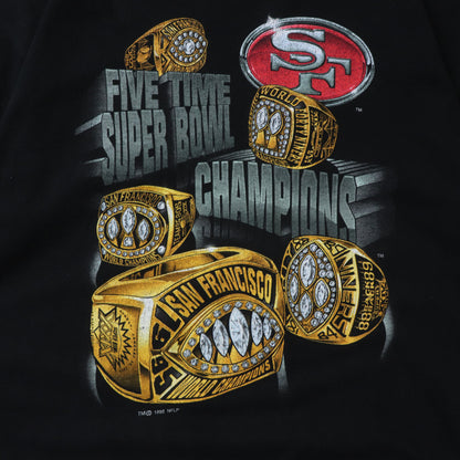 Vintage San Francisco 49ers 1995 Super Bowl Champions Tee - M
