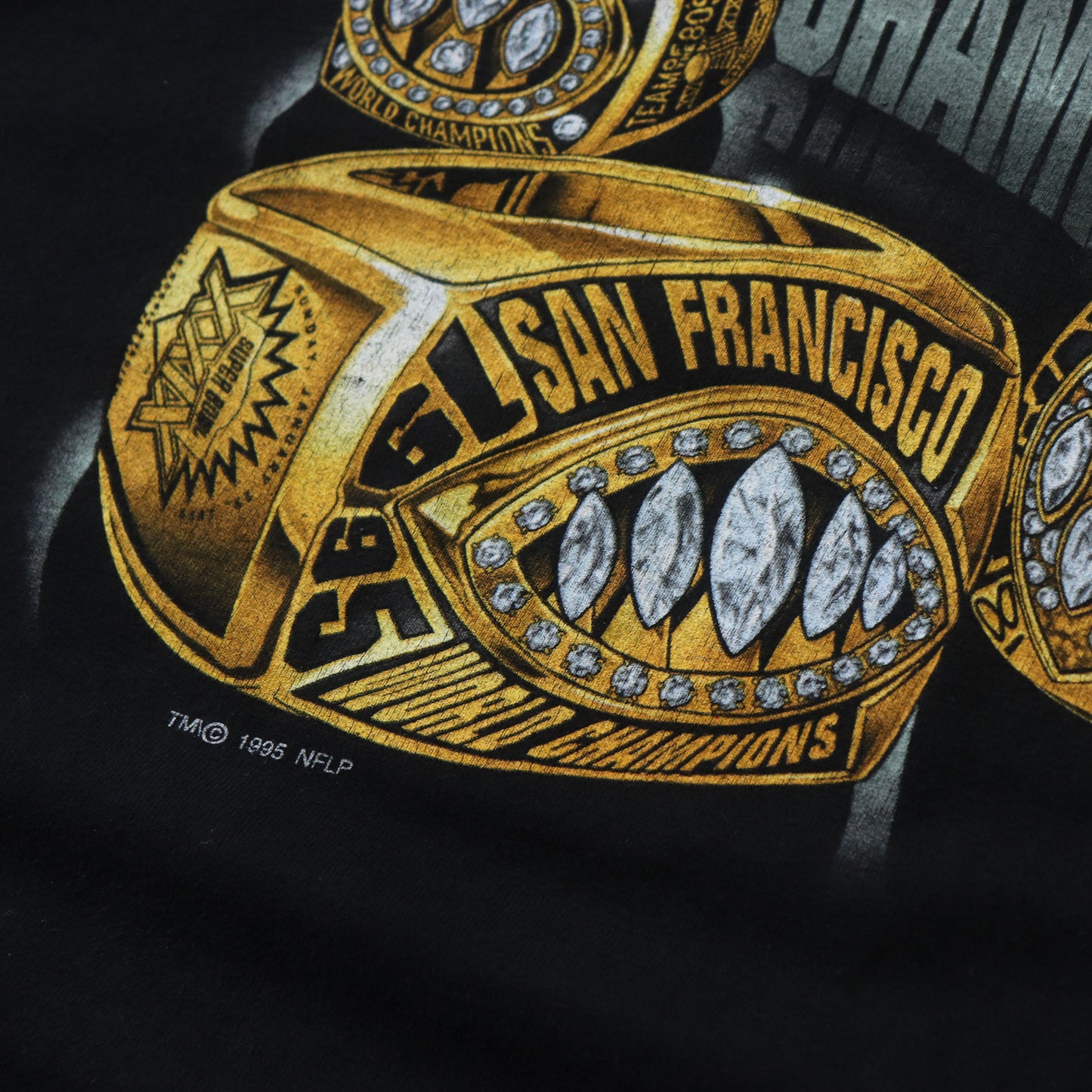 Vintage San Francisco 49ers 1995 Super Bowl Champions Tee - M