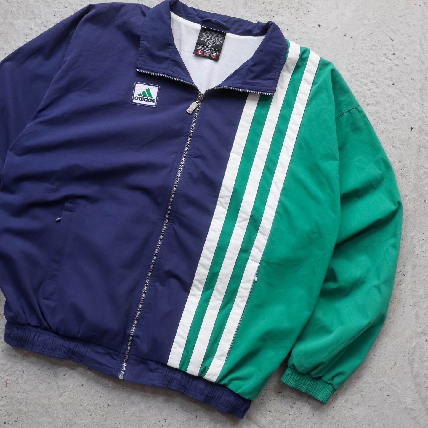 Adidas 3-Stripe Colourblock Track Jacket - 90s (L)