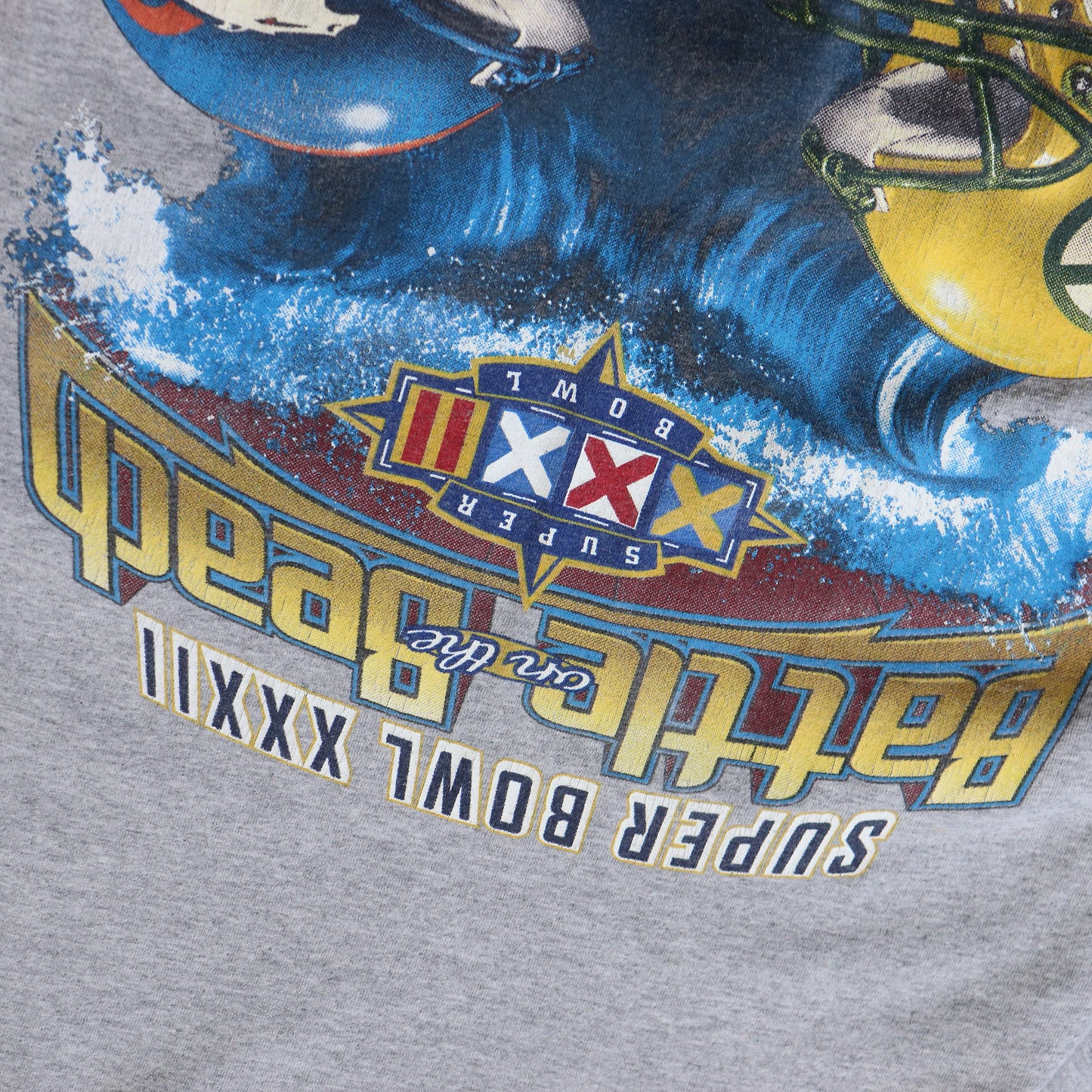 Vintage Packers vs Broncos 1998 Super Bowl XXXII NFL Tee - M