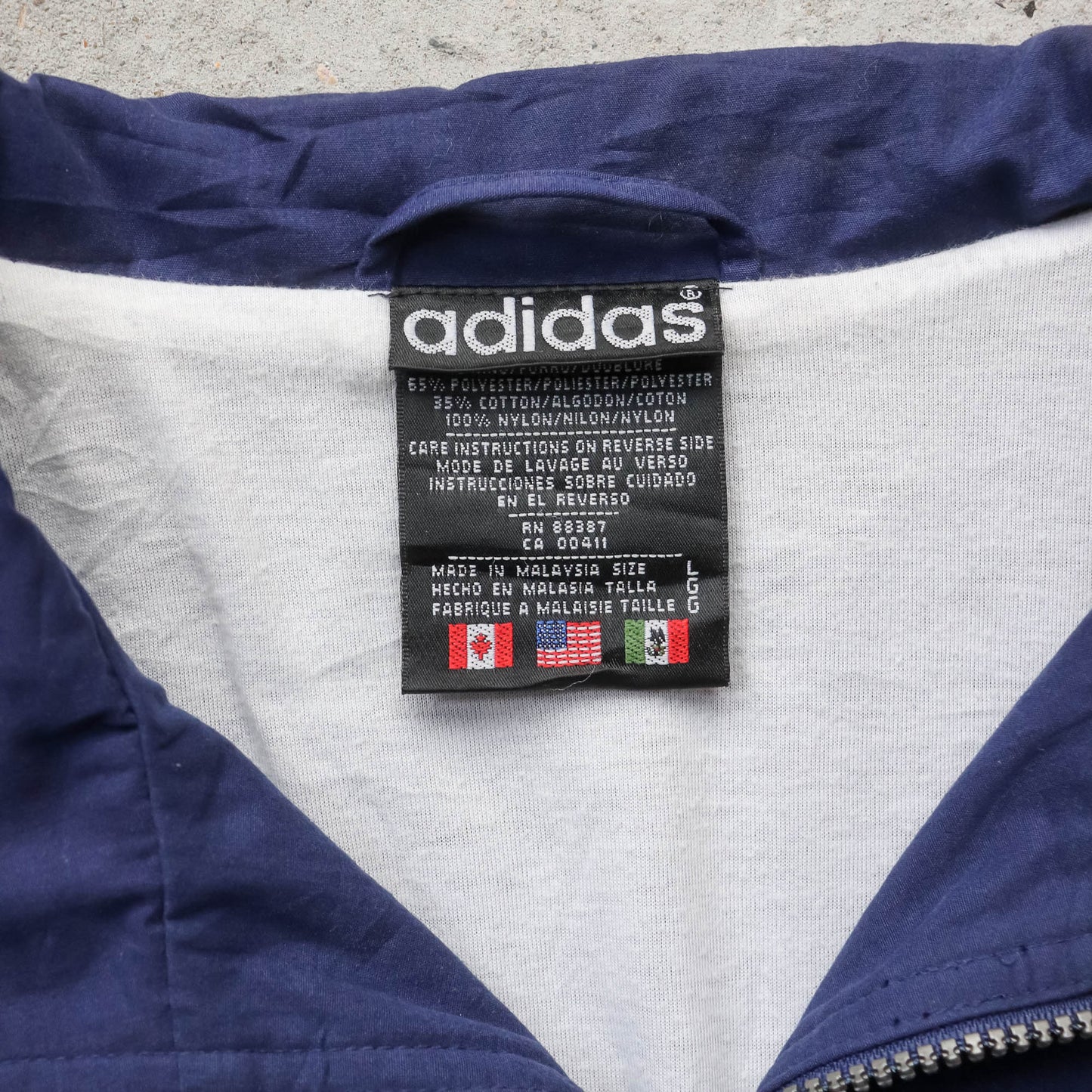 Adidas 3-Stripe Colourblock Track Jacket - 90s (L)