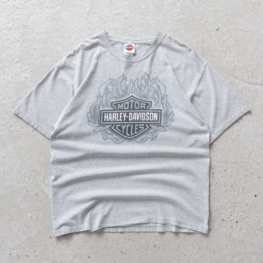 Vintage 2005 Harley Davidson Flames Tee - L