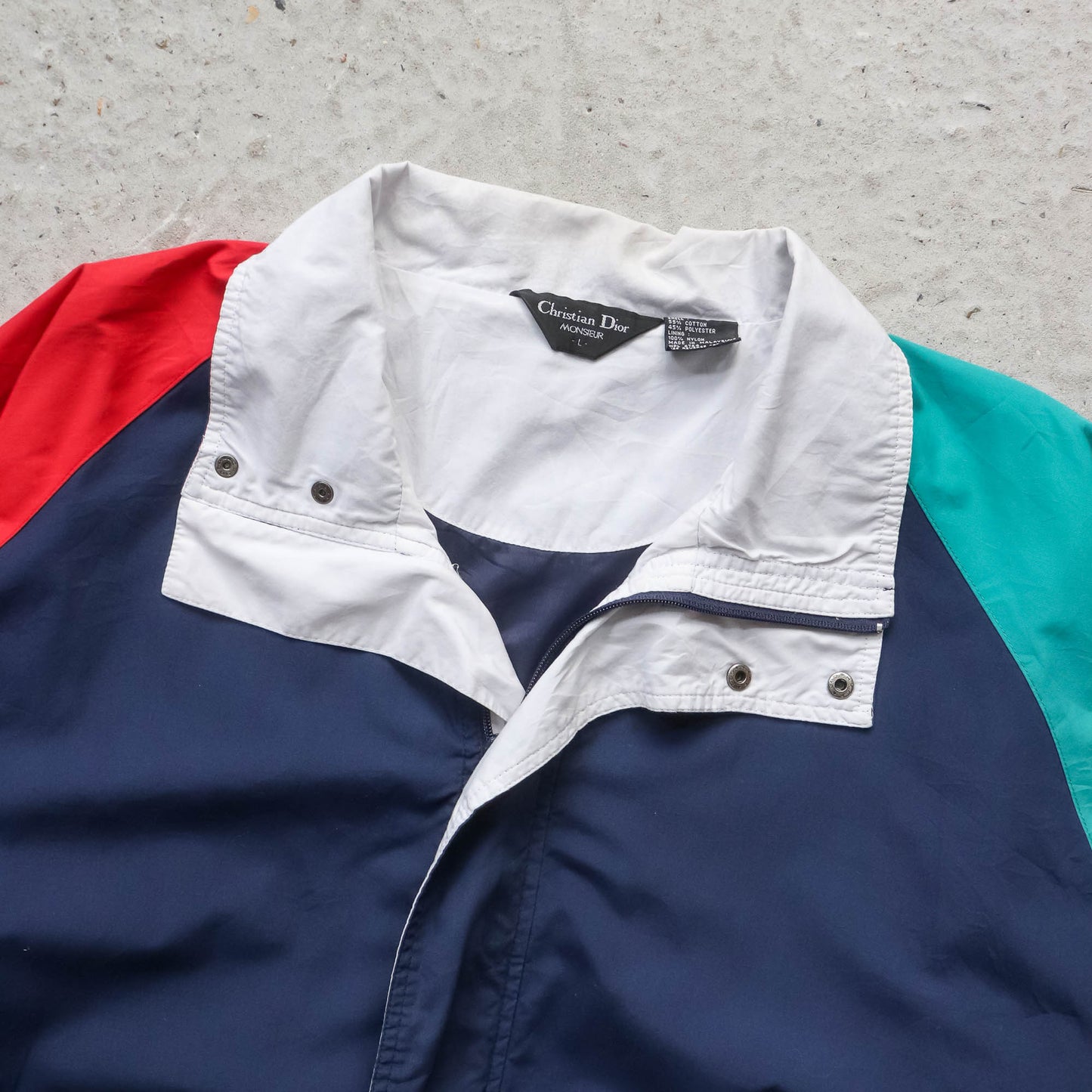 Christian Dior Colourblock Windbreaker Jacket - 90s (L)