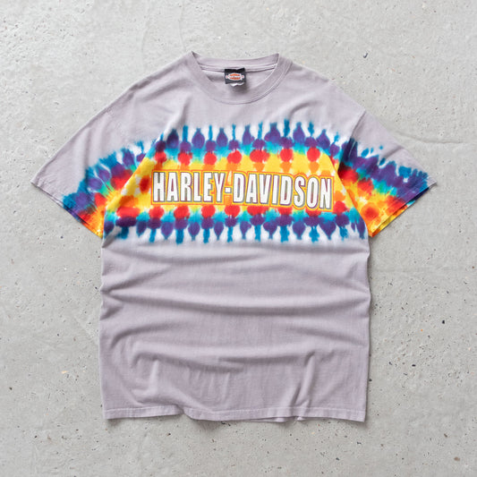 Vintage 90s Harley Davidson Tie Dye Tee - L