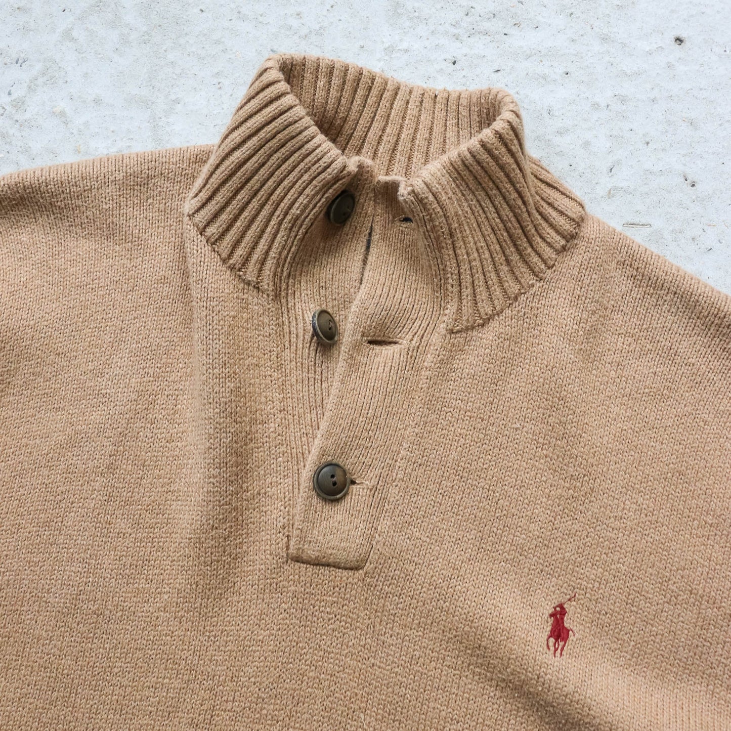Polo Ralph Lauren Henley Knit Sweater - 2000s (L)