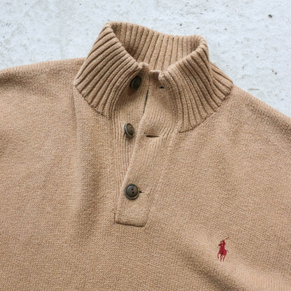 Polo Ralph Lauren Henley Knit Sweater - 2000s (L)