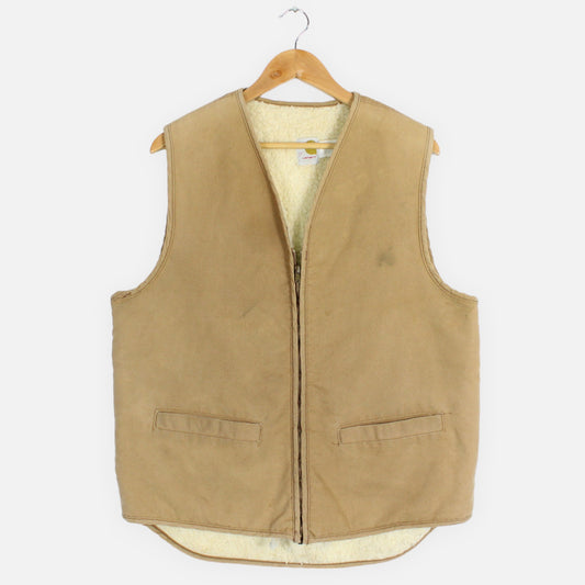 Vintage 70's Carhartt Fleece Vest - L