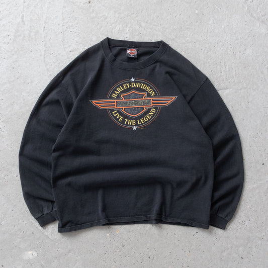 Vintage 90s Harley Davidson Long Sleeve Tee - XL